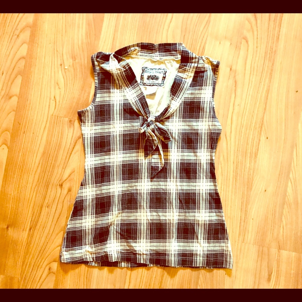 Plaid tank top